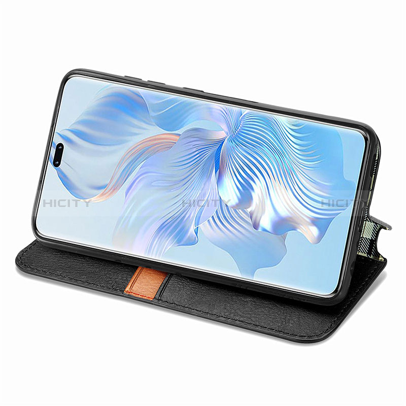 Handytasche Stand Schutzhülle Flip Leder Hülle S01D für Huawei Honor 80 Pro Flat 5G groß