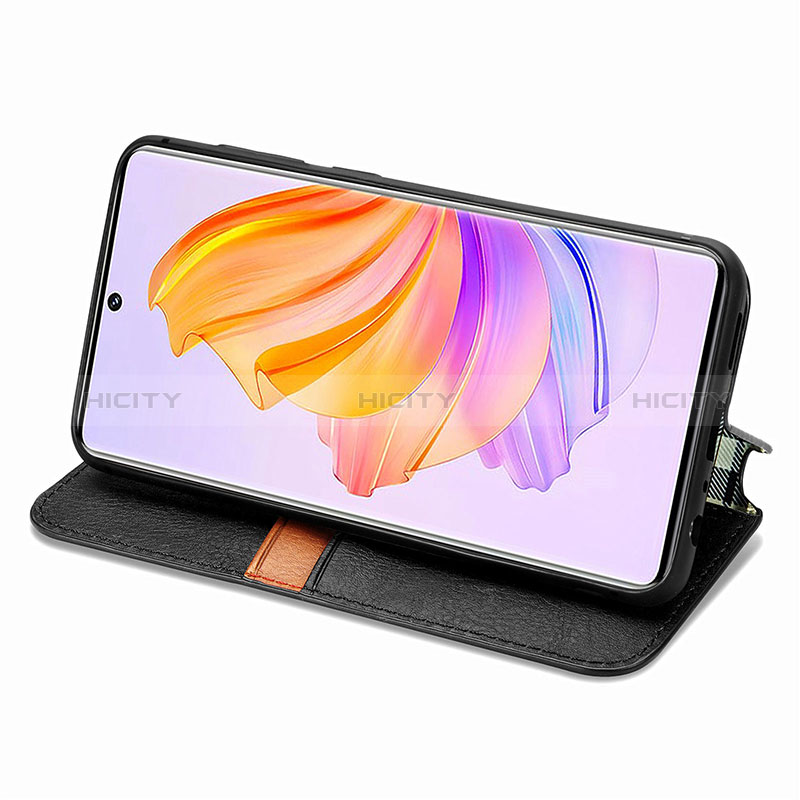 Handytasche Stand Schutzhülle Flip Leder Hülle S01D für Huawei Honor 80 SE 5G groß