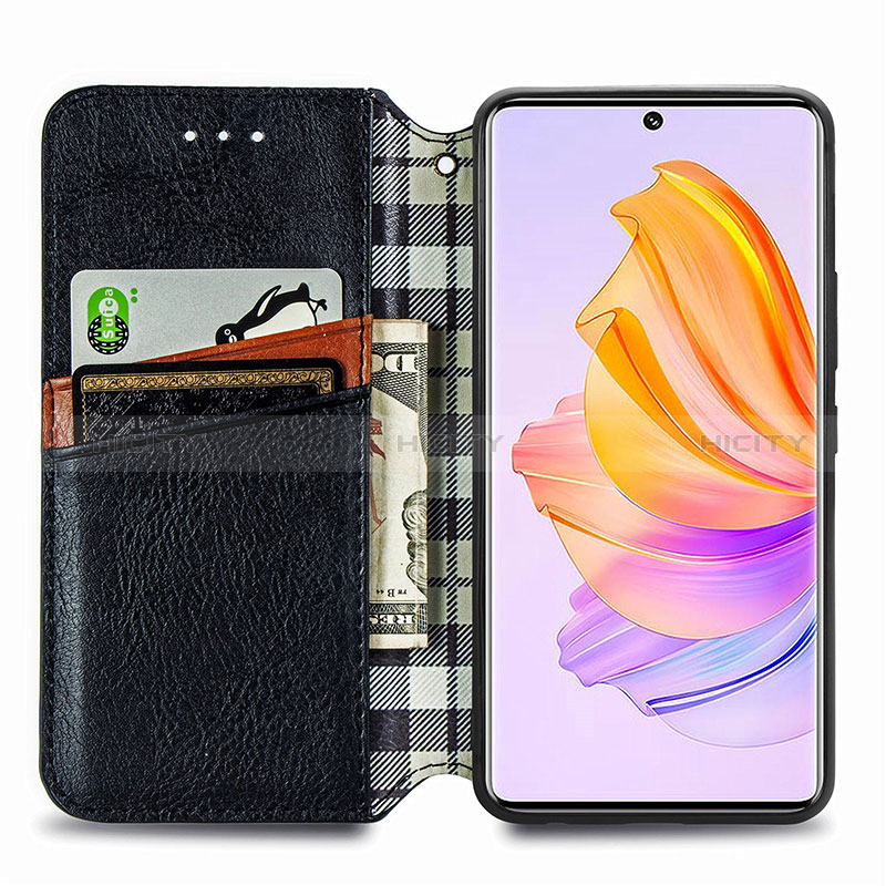 Handytasche Stand Schutzhülle Flip Leder Hülle S01D für Huawei Honor 80 SE 5G groß