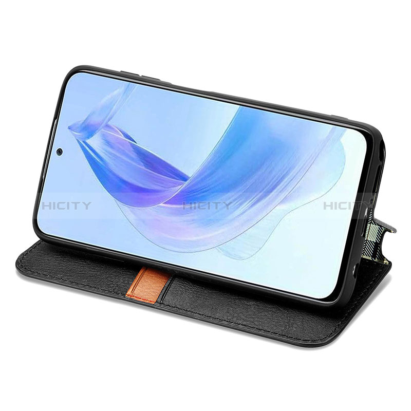 Handytasche Stand Schutzhülle Flip Leder Hülle S01D für Huawei Honor 90 Lite 5G