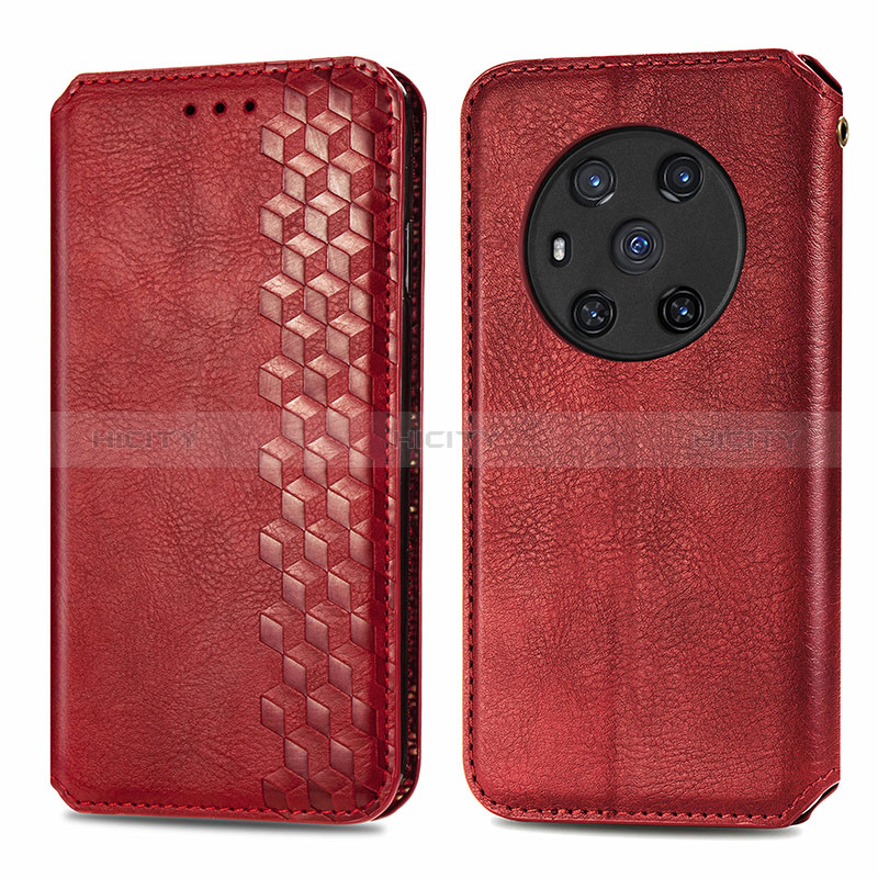 Handytasche Stand Schutzhülle Flip Leder Hülle S01D für Huawei Honor Magic3 5G Rot