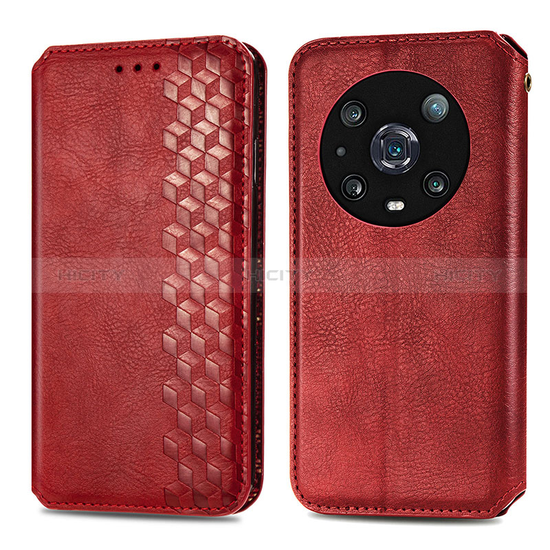 Handytasche Stand Schutzhülle Flip Leder Hülle S01D für Huawei Honor Magic4 Pro 5G Rot