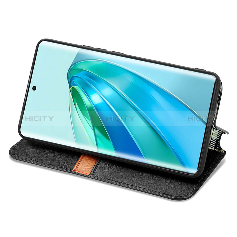 Handytasche Stand Schutzhülle Flip Leder Hülle S01D für Huawei Honor Magic5 Lite 5G groß