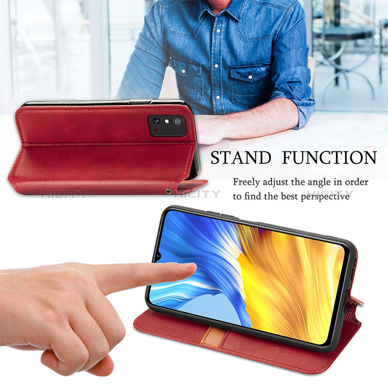 Handytasche Stand Schutzhülle Flip Leder Hülle S01D für Huawei Honor X10 Max 5G