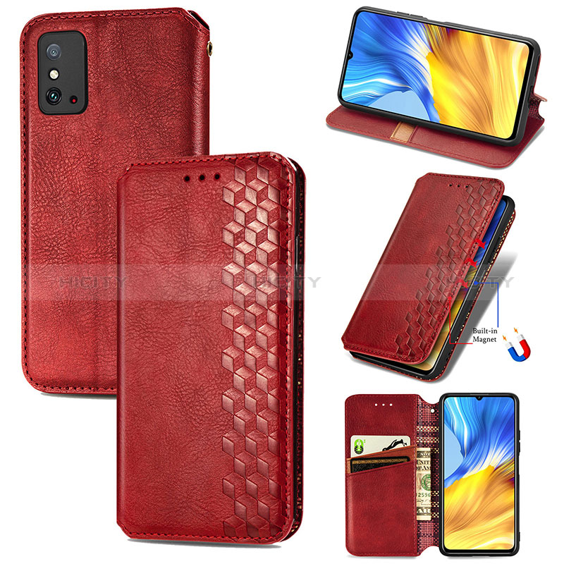 Handytasche Stand Schutzhülle Flip Leder Hülle S01D für Huawei Honor X10 Max 5G groß