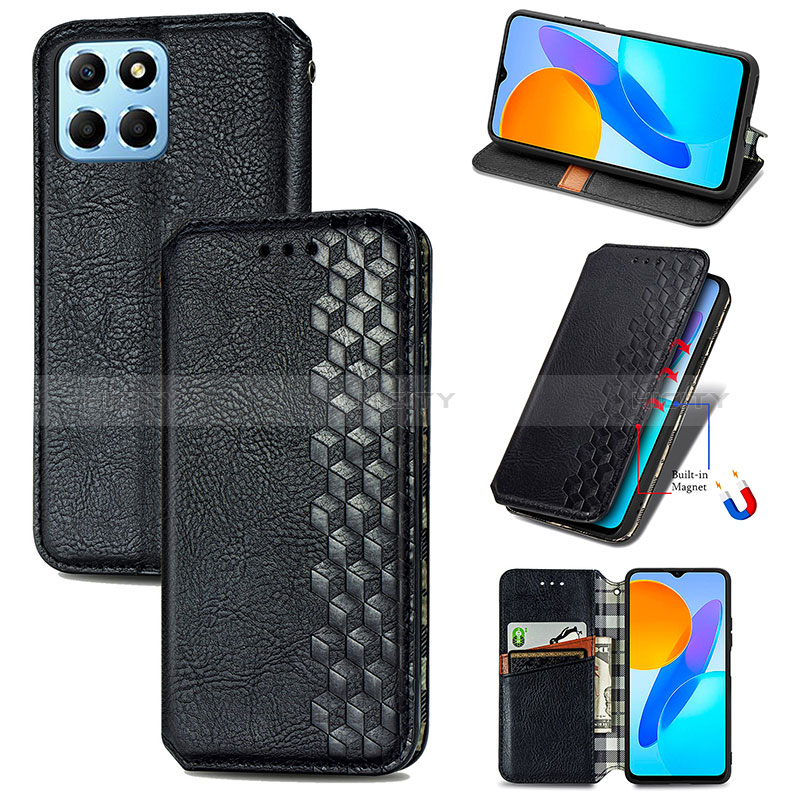 Handytasche Stand Schutzhülle Flip Leder Hülle S01D für Huawei Honor X6 5G