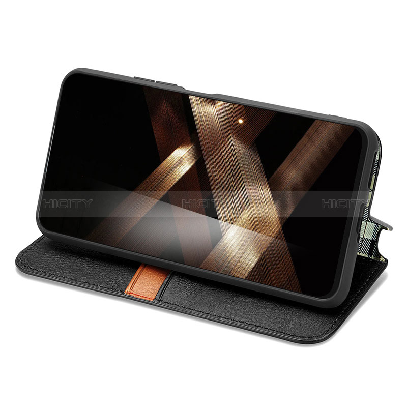 Handytasche Stand Schutzhülle Flip Leder Hülle S01D für Huawei Honor X6a