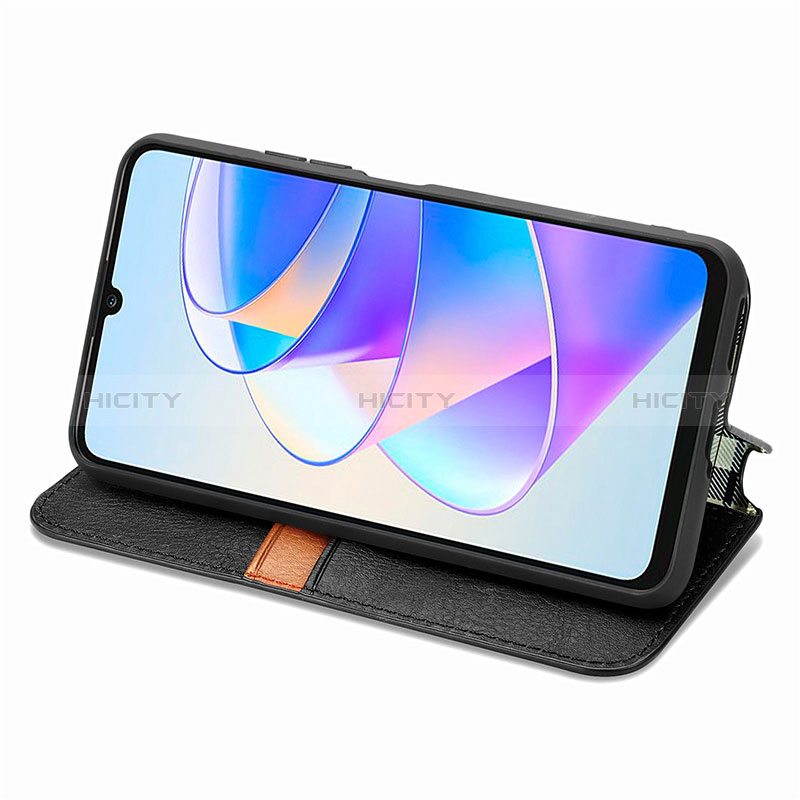 Handytasche Stand Schutzhülle Flip Leder Hülle S01D für Huawei Honor X7a groß