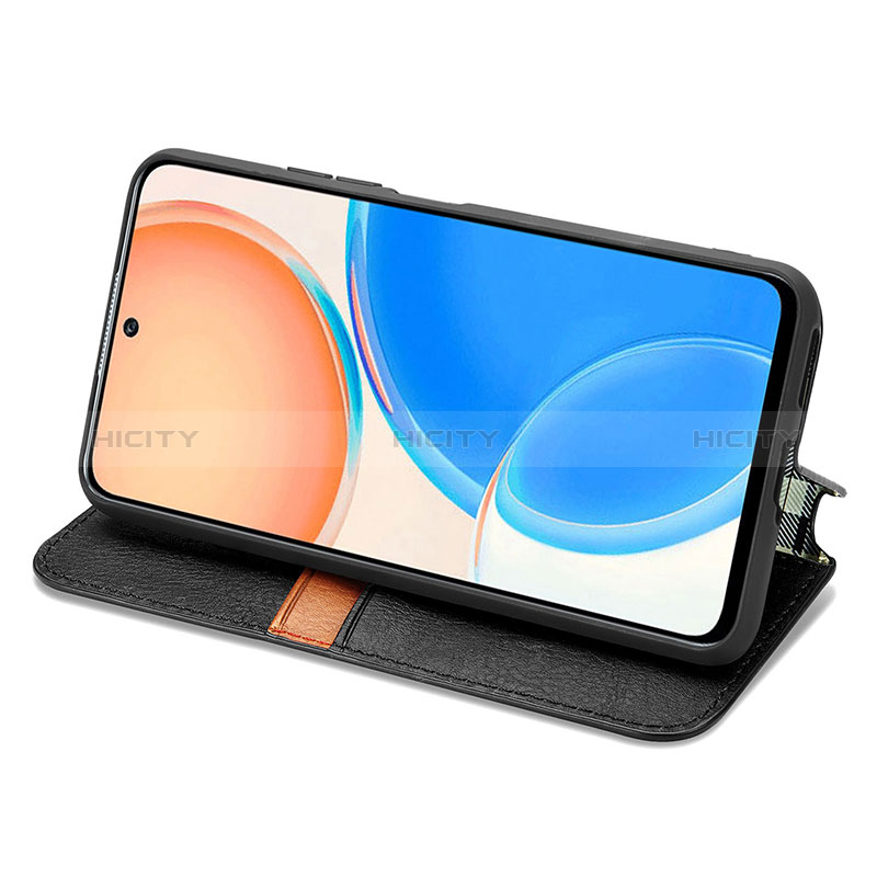 Handytasche Stand Schutzhülle Flip Leder Hülle S01D für Huawei Honor X8 4G