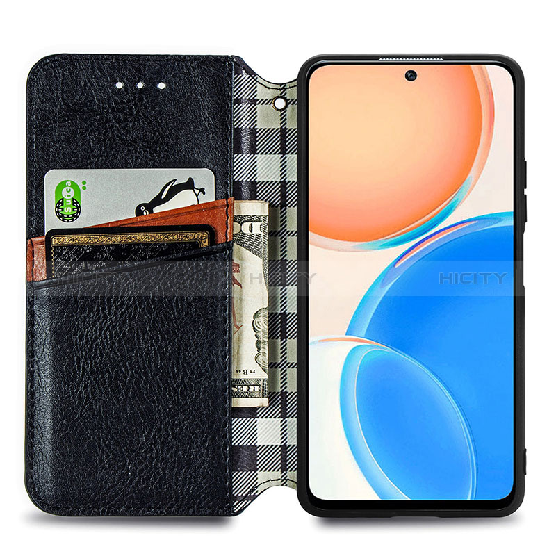 Handytasche Stand Schutzhülle Flip Leder Hülle S01D für Huawei Honor X8 4G