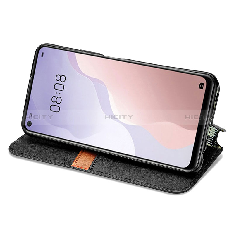 Handytasche Stand Schutzhülle Flip Leder Hülle S01D für Huawei Nova 7 SE 5G