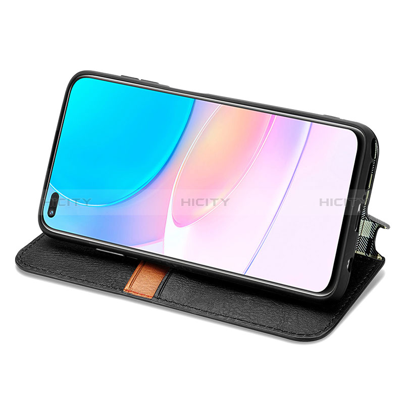 Handytasche Stand Schutzhülle Flip Leder Hülle S01D für Huawei Nova 8i