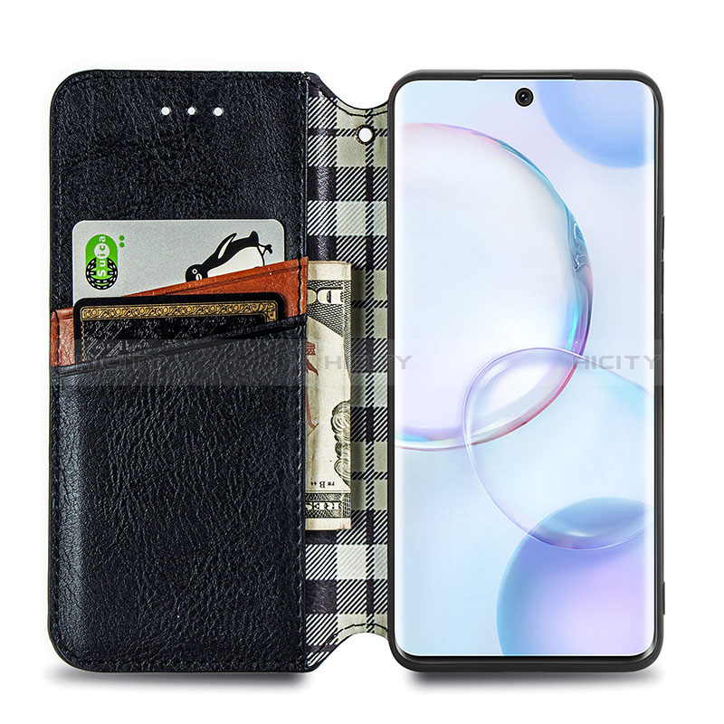 Handytasche Stand Schutzhülle Flip Leder Hülle S01D für Huawei Nova 9 groß