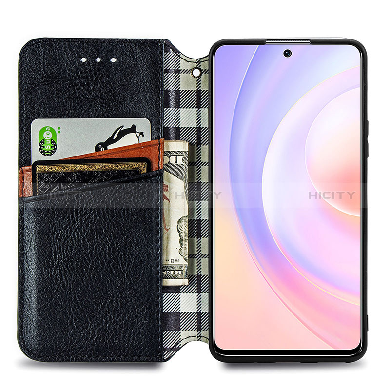 Handytasche Stand Schutzhülle Flip Leder Hülle S01D für Huawei Nova 9 SE groß