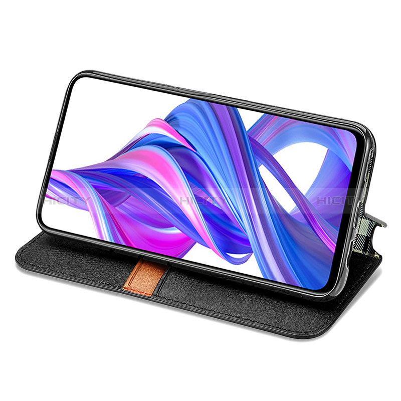 Handytasche Stand Schutzhülle Flip Leder Hülle S01D für Huawei P Smart Z (2019)