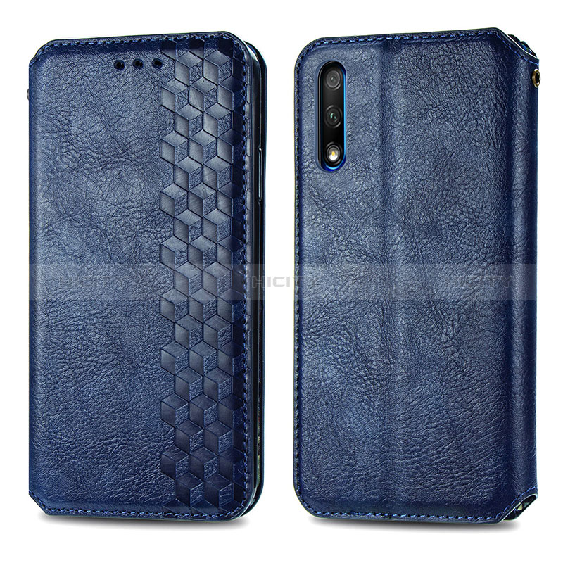 Handytasche Stand Schutzhülle Flip Leder Hülle S01D für Huawei P Smart Z (2019)