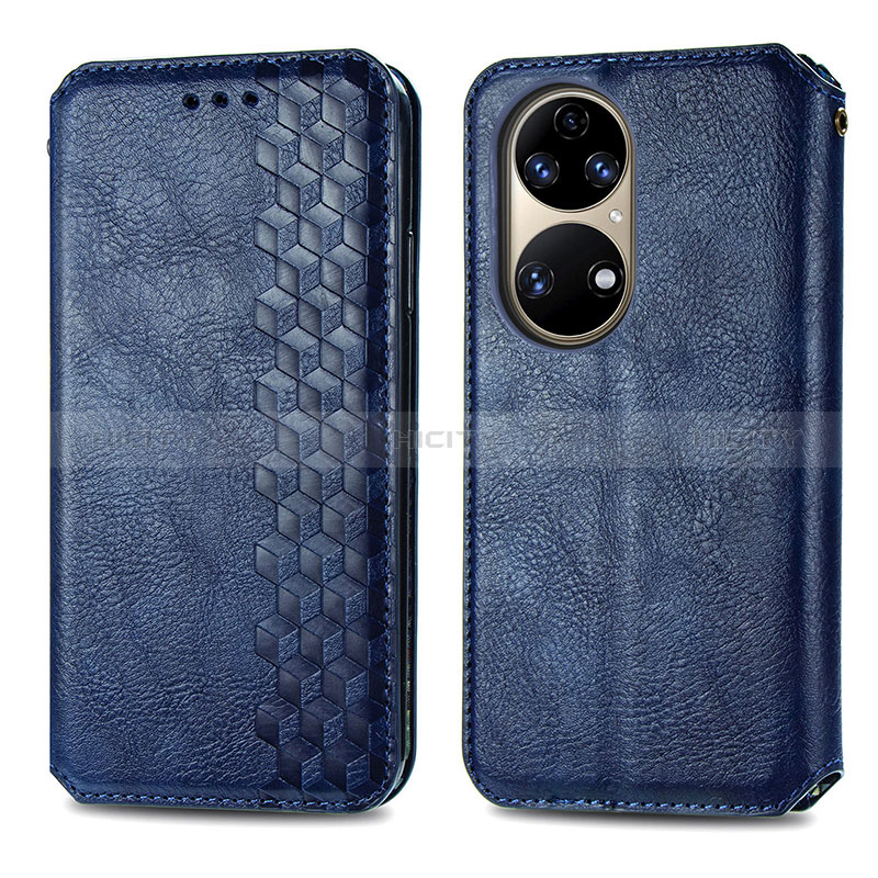 Handytasche Stand Schutzhülle Flip Leder Hülle S01D für Huawei P50 Pro