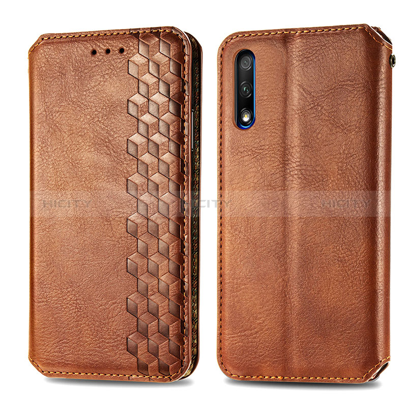 Handytasche Stand Schutzhülle Flip Leder Hülle S01D für Huawei Y9 Prime (2019)