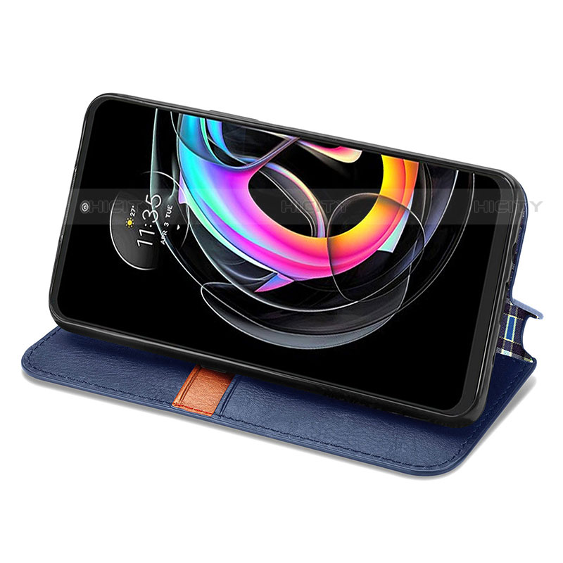 Handytasche Stand Schutzhülle Flip Leder Hülle S01D für Motorola Moto Edge 20 Lite 5G