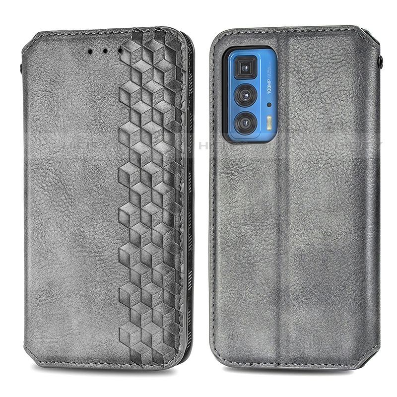 Handytasche Stand Schutzhülle Flip Leder Hülle S01D für Motorola Moto Edge 20 Pro 5G groß