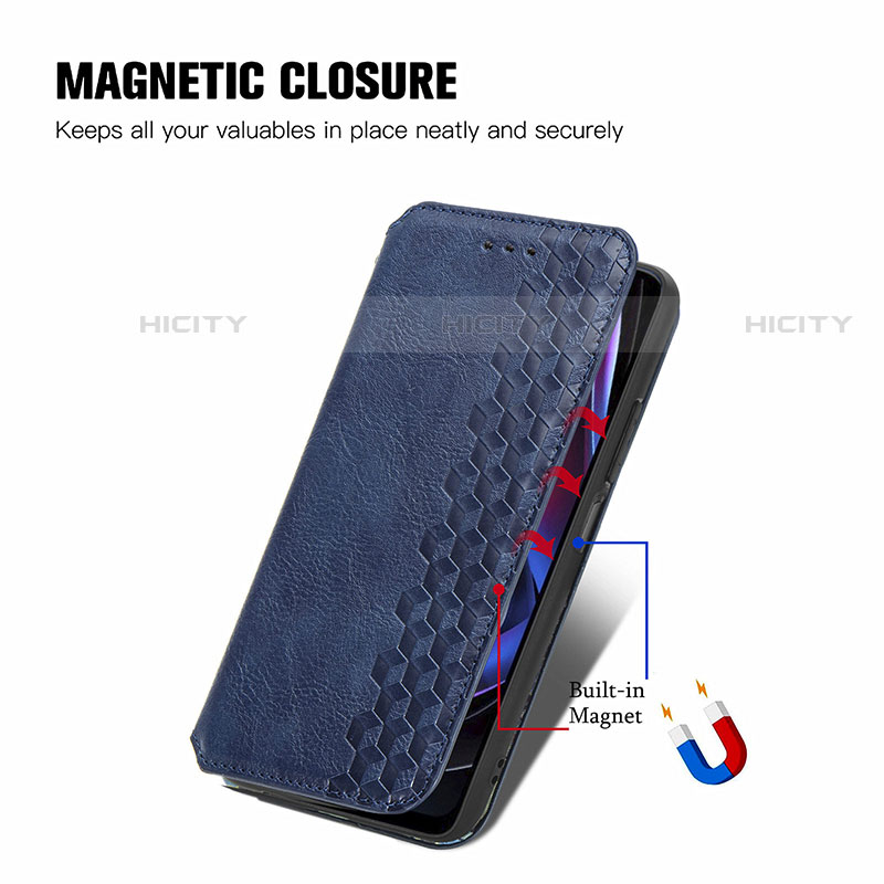 Handytasche Stand Schutzhülle Flip Leder Hülle S01D für Motorola Moto Edge (2021) 5G