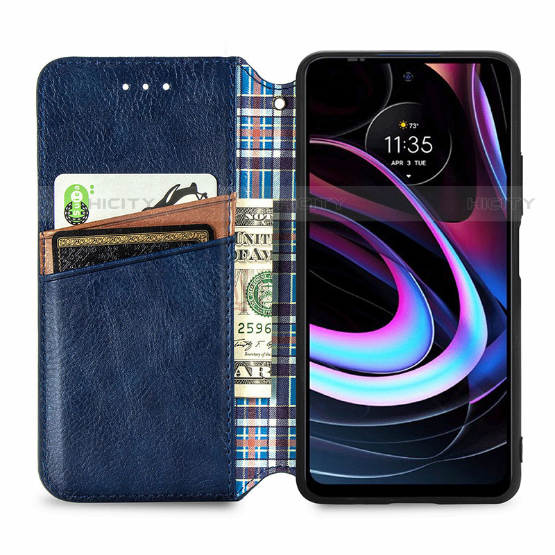 Handytasche Stand Schutzhülle Flip Leder Hülle S01D für Motorola Moto Edge (2021) 5G