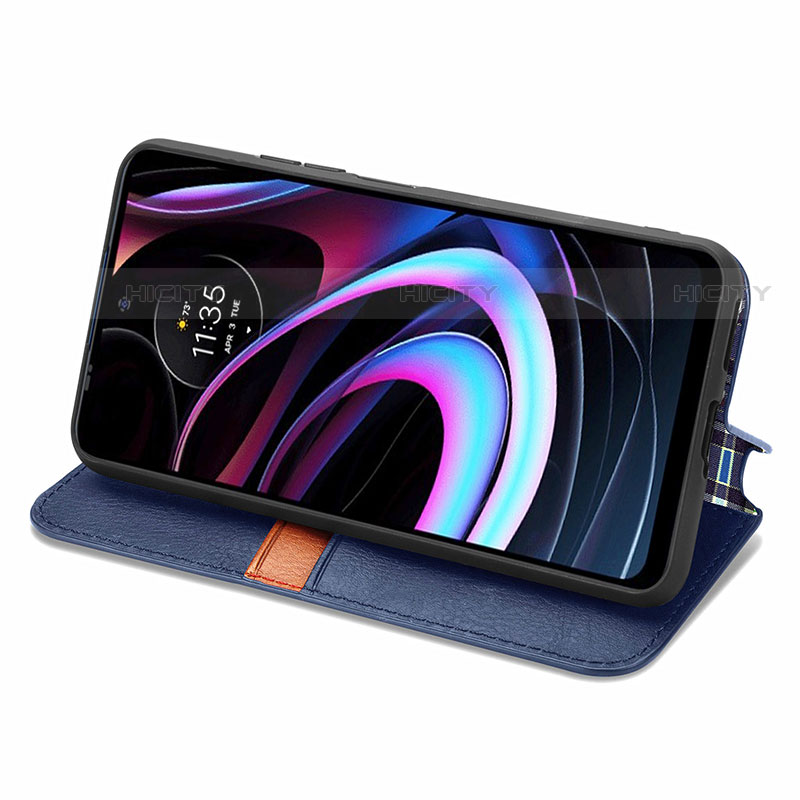 Handytasche Stand Schutzhülle Flip Leder Hülle S01D für Motorola Moto Edge (2021) 5G