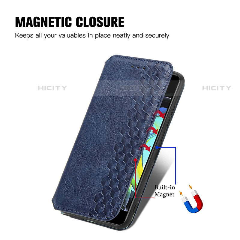 Handytasche Stand Schutzhülle Flip Leder Hülle S01D für Motorola Moto Edge Lite 5G groß