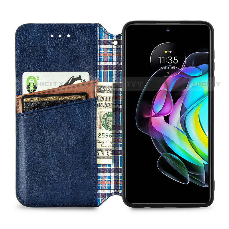 Handytasche Stand Schutzhülle Flip Leder Hülle S01D für Motorola Moto Edge Lite 5G groß