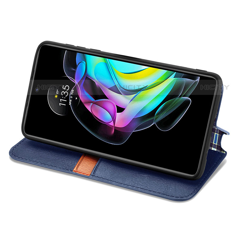 Handytasche Stand Schutzhülle Flip Leder Hülle S01D für Motorola Moto Edge Lite 5G groß