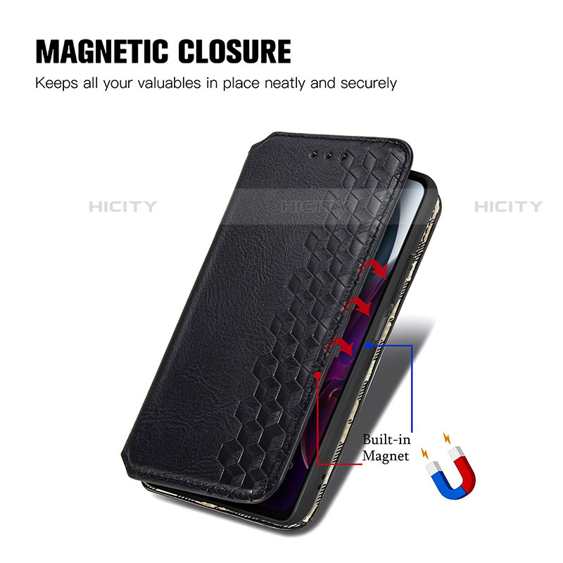 Handytasche Stand Schutzhülle Flip Leder Hülle S01D für Motorola Moto Edge S30 5G