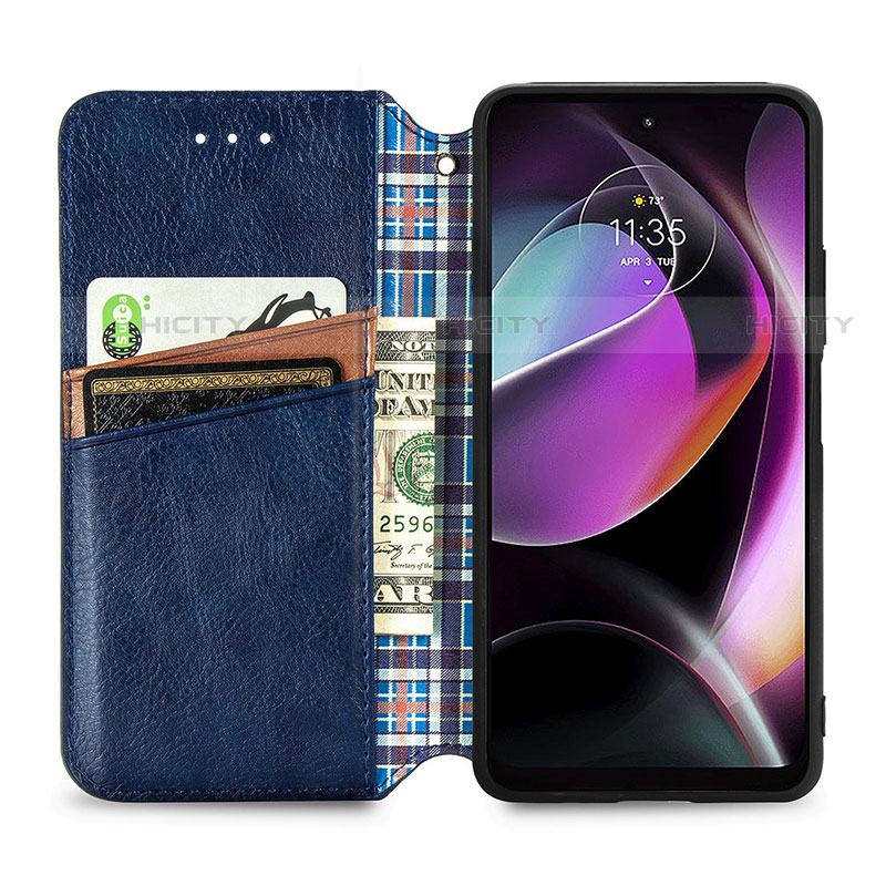 Handytasche Stand Schutzhülle Flip Leder Hülle S01D für Motorola Moto G 5G (2022)