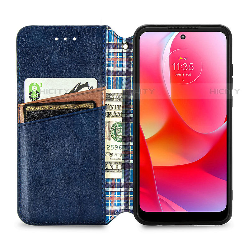 Handytasche Stand Schutzhülle Flip Leder Hülle S01D für Motorola Moto G Play Gen 2