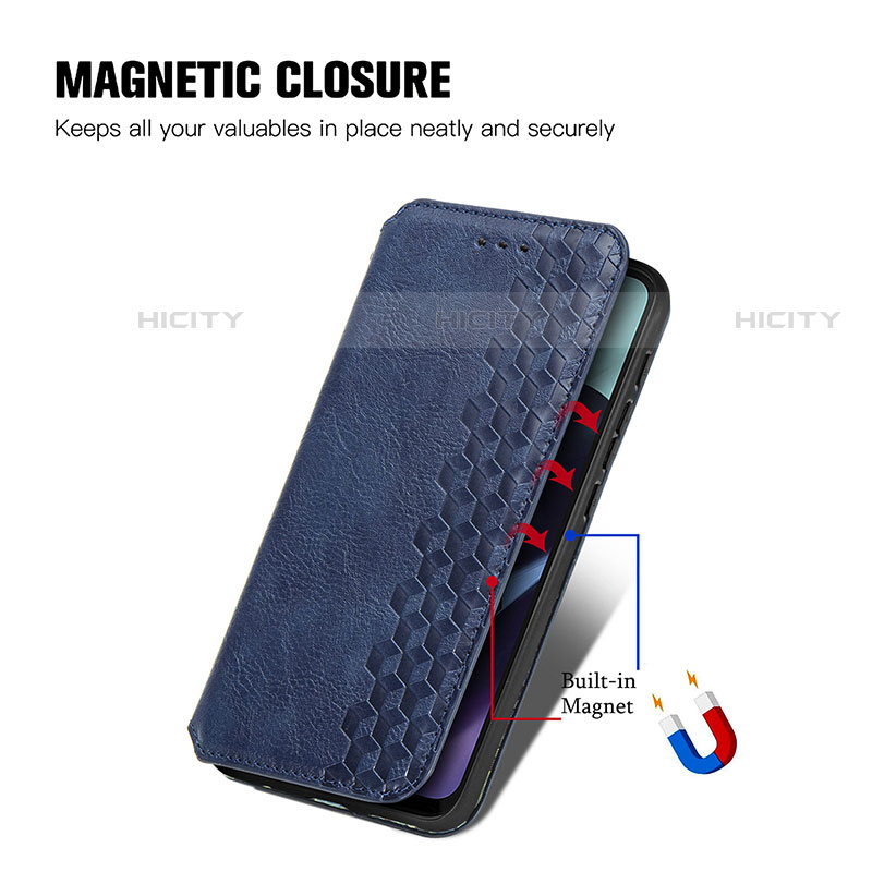 Handytasche Stand Schutzhülle Flip Leder Hülle S01D für Motorola Moto G71 5G