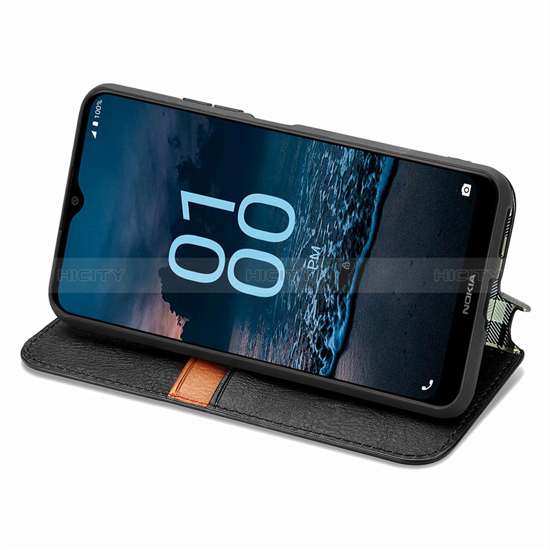 Handytasche Stand Schutzhülle Flip Leder Hülle S01D für Nokia G100