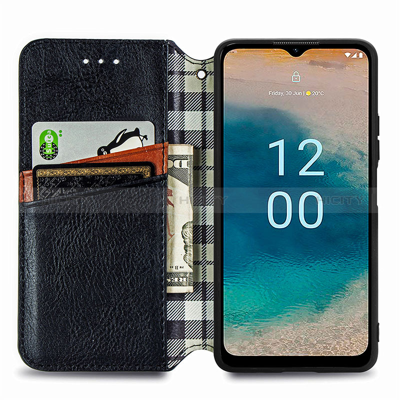 Handytasche Stand Schutzhülle Flip Leder Hülle S01D für Nokia G22