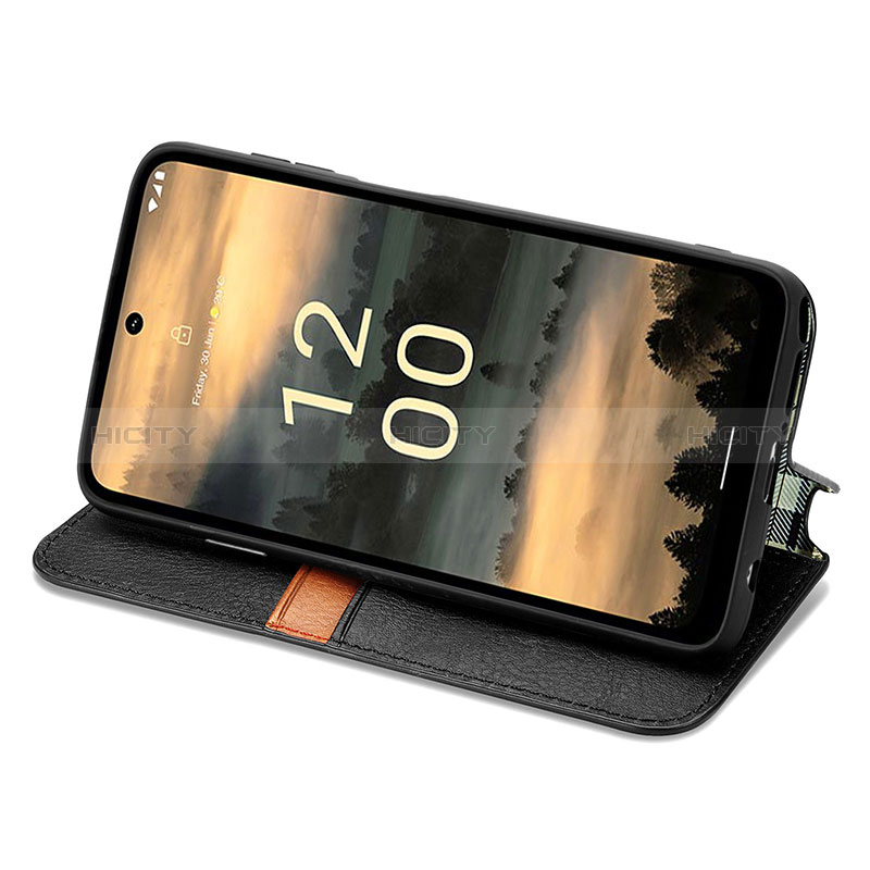 Handytasche Stand Schutzhülle Flip Leder Hülle S01D für Nokia XR21