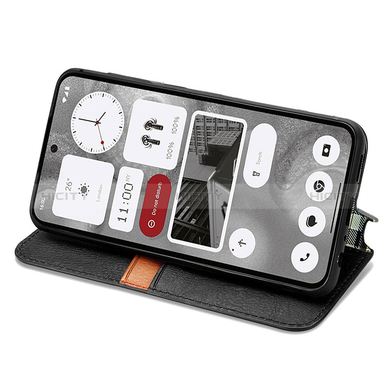 Handytasche Stand Schutzhülle Flip Leder Hülle S01D für Nothing Phone 2