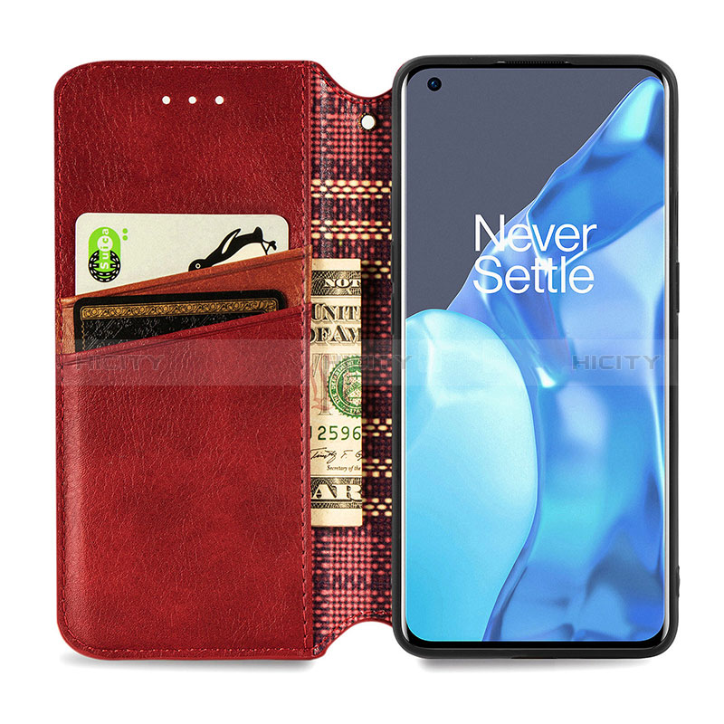 Handytasche Stand Schutzhülle Flip Leder Hülle S01D für OnePlus 9 Pro 5G groß