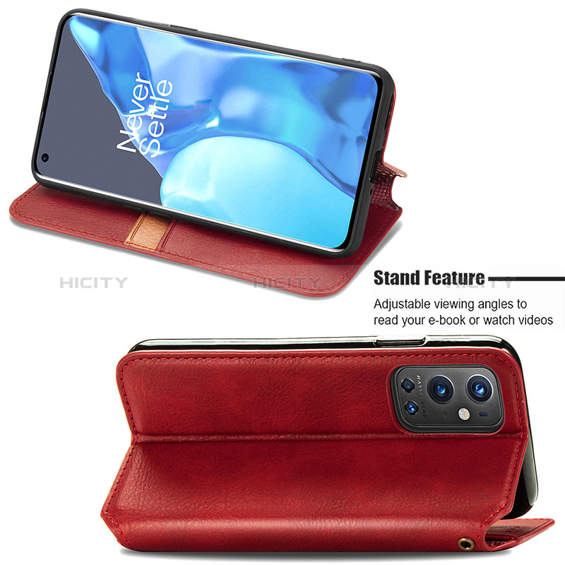 Handytasche Stand Schutzhülle Flip Leder Hülle S01D für OnePlus 9 Pro 5G groß