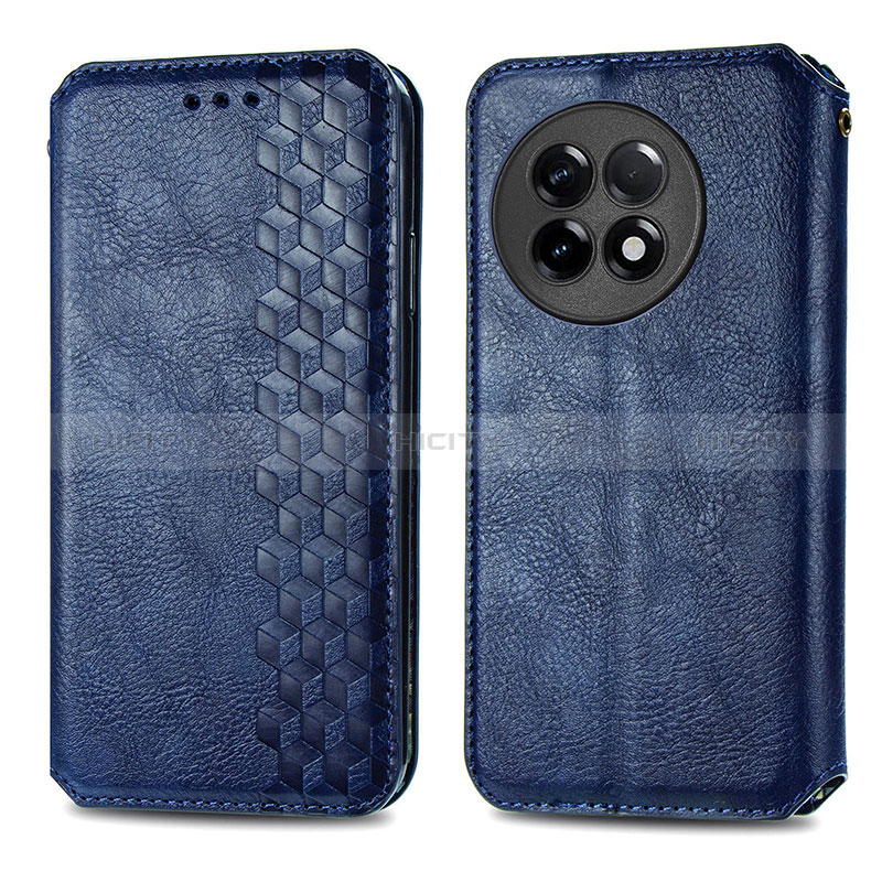 Handytasche Stand Schutzhülle Flip Leder Hülle S01D für OnePlus Ace 2 5G Blau