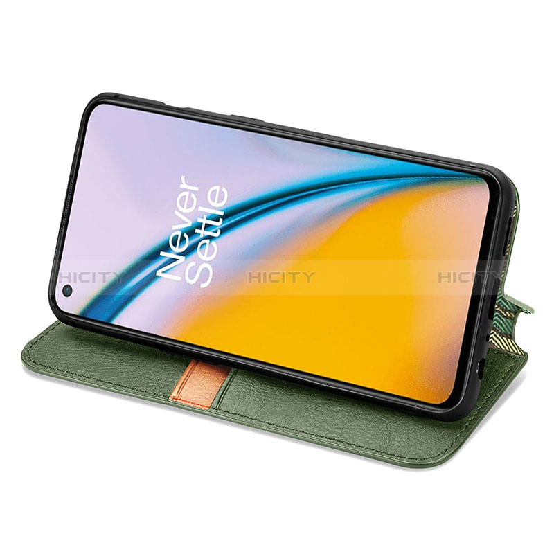 Handytasche Stand Schutzhülle Flip Leder Hülle S01D für OnePlus Nord 2 5G