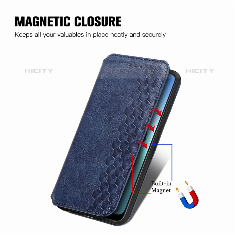 Handytasche Stand Schutzhülle Flip Leder Hülle S01D für Oppo A16K