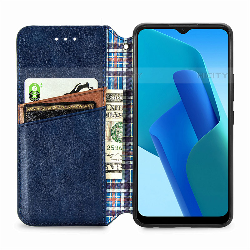 Handytasche Stand Schutzhülle Flip Leder Hülle S01D für Oppo A16K groß