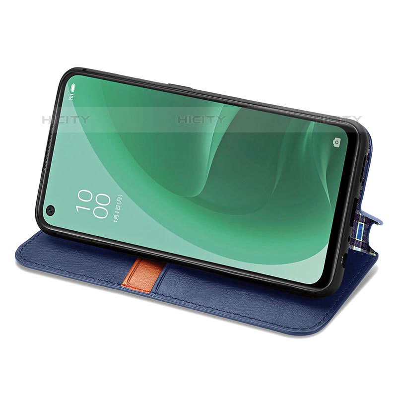 Handytasche Stand Schutzhülle Flip Leder Hülle S01D für Oppo A55S 5G