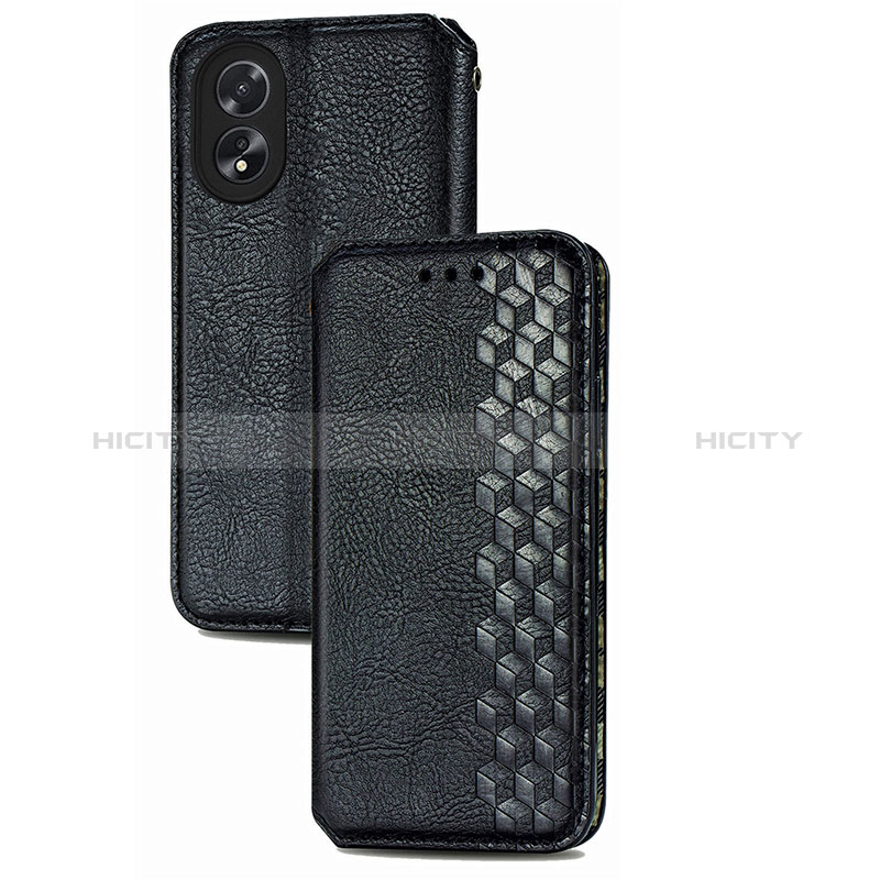 Handytasche Stand Schutzhülle Flip Leder Hülle S01D für Oppo A58 4G