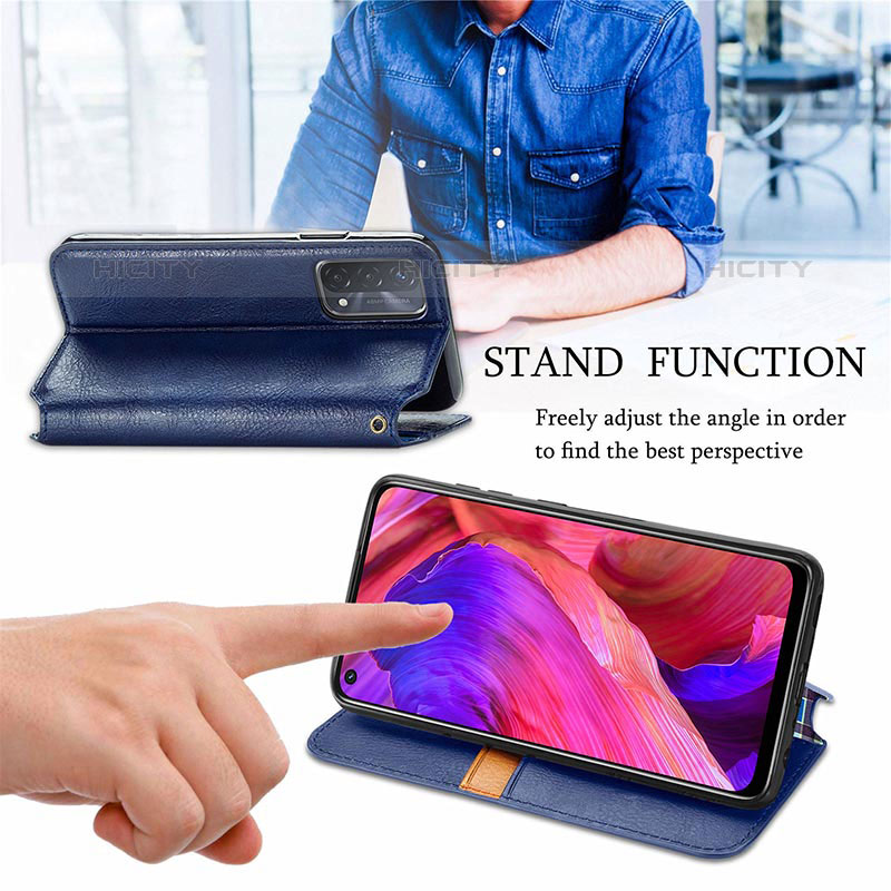 Handytasche Stand Schutzhülle Flip Leder Hülle S01D für Oppo A93 5G