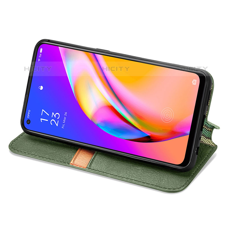 Handytasche Stand Schutzhülle Flip Leder Hülle S01D für Oppo A94 5G groß