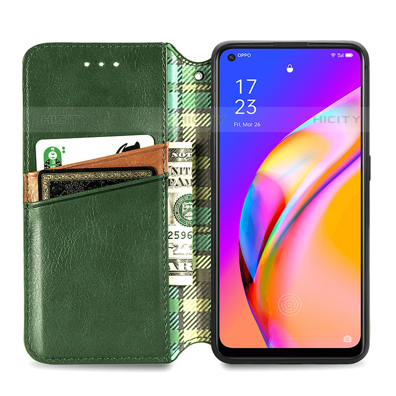 Handytasche Stand Schutzhülle Flip Leder Hülle S01D für Oppo F19 Pro+ Plus 5G groß