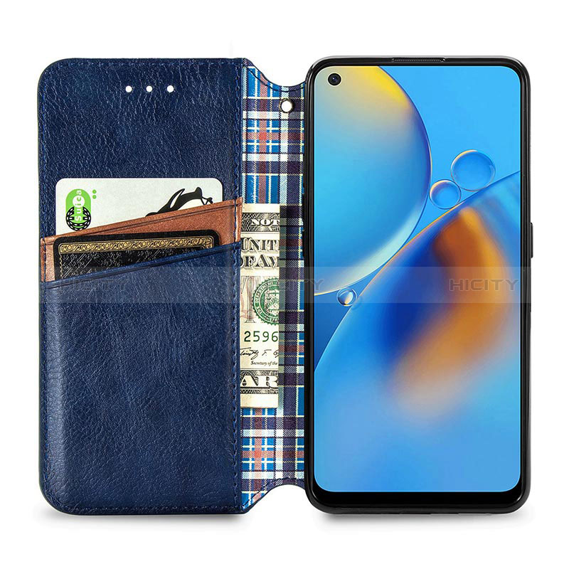 Handytasche Stand Schutzhülle Flip Leder Hülle S01D für Oppo F19s groß